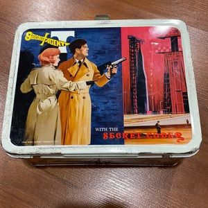 Vintage Secret Agent w/the Secret Coder lunch box